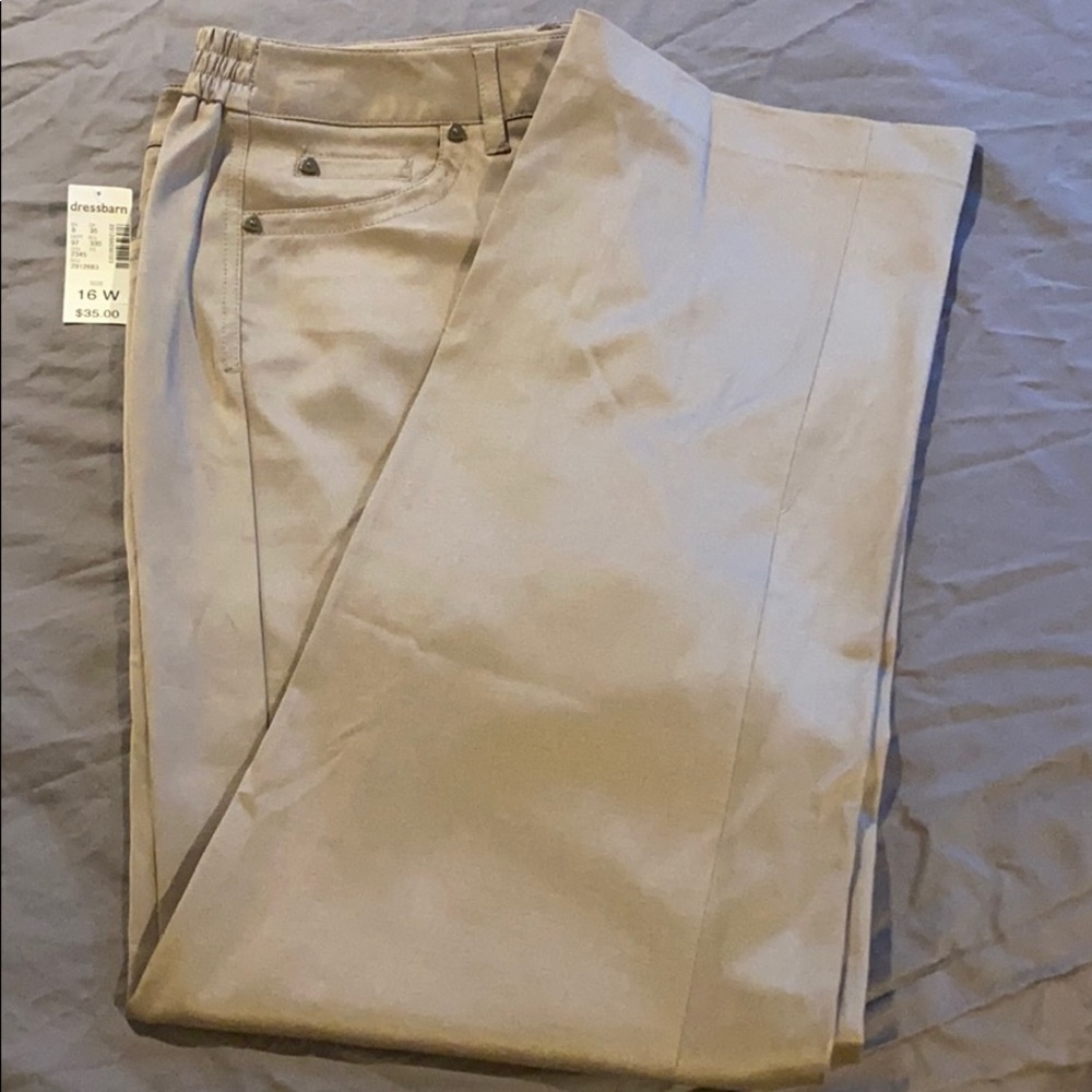 Tan trouser pants size 16W